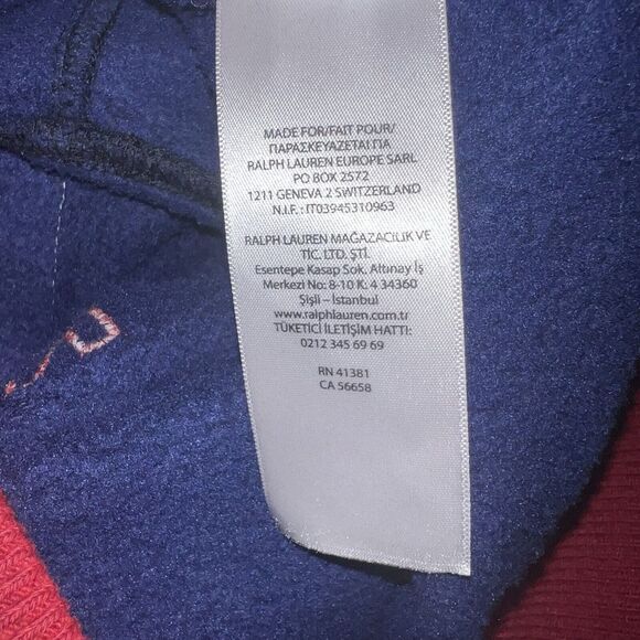 Polo Ralph Lauren Mens Jacket Medium Blue New York Varsity Baseball Letterman P - Picture 5 of 6